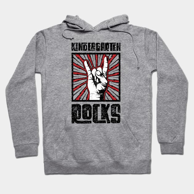 Kindergarten Rocks - Red - Barn Shirt USA Hoodie by Barn Shirt USA